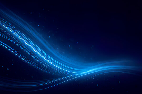 Futuristic Microchip Processor Background. Glowing blue electronic circuit board and CPU. AI and computer technology concept - Powered by Adobe