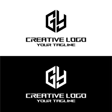 creative letter logo gy design vector