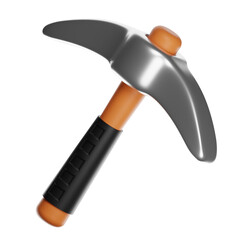Pickaxe tool for mining and digging concept