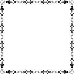 Simple Square Frame with White Background, Unique Square Frame, Amazing Border Frame and Photo Frame, Black Square Frame