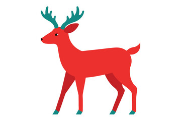 a-vector-of-deer-vector-design-on-white-background.eps