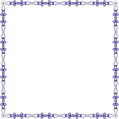 Simple Square Frame with White Background, Unique Square Frame, Amazing Border Frame and Photo Frame, Blue Color Unique Frame