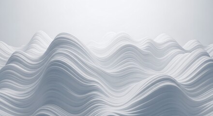 Elegant abstract white background featuring undulating lines and soft gradients, evoking a sense of calm, purity, and sophisticated minimalism