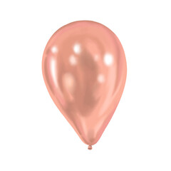 Beige air balloon hand drawn illustration with soft shine. Ellipse shape with gentle highlight. Perfect for birthday party decor and holiday card design. Great for festive poster and joyful event.