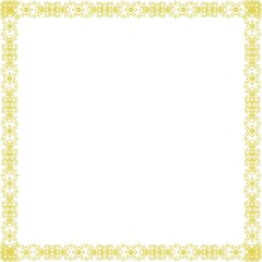 Simple Square Frame with White Background, Unique Square Frame, Amazing Border Frame and Photo Frame, Golden Square Frame