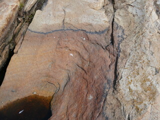 Contrasting rock patterns natural background