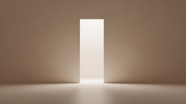 Illuminated Doorway - A Symbol of Hope and New Beginnings.