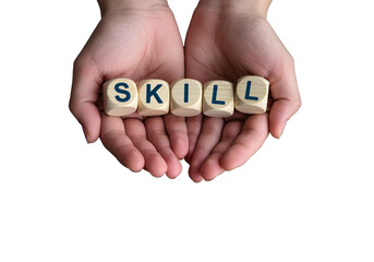 Hand holding a red paper sign with the word help is a business concept symbol for communication success