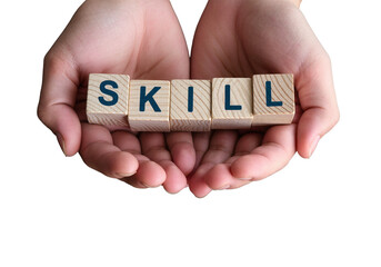 Hand holding a red paper sign with the word help is a business concept symbol for communication success