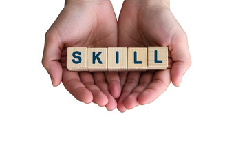 Hand holding a red paper sign with the word help is a business concept symbol for communication success