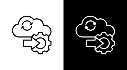 Cloud Automation With Icon Set Design