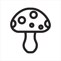mushroom icon, with a white background