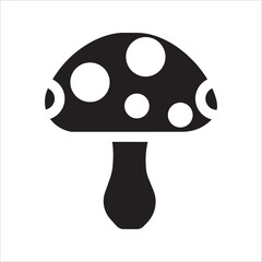 mushroom icon, with a white background