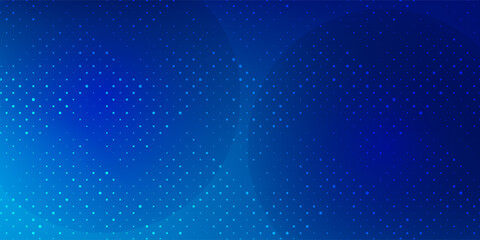 Abstract Blue Dot Pattern Background With Gradient Glow For Tech, Digital And Futuristic Design