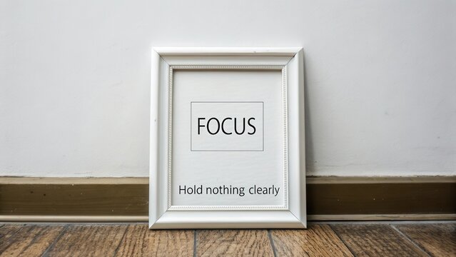 Inspirational Wall Art Print with the Word Focus and Motivational Quote for Home or Office Decor