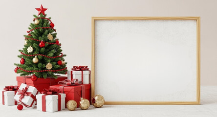 christmas tree with gift box