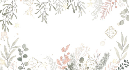 floral background with branches