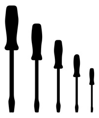 Screwdriver Set Silhouette Icon