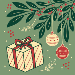 christmas background with christmas tree,christmas tree with gifts,christmas background