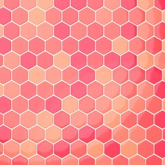 背景素材_タイル_六角形_ピンク