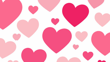 Sweet Pink Hearts Pattern Background for Love, Romance, Valentine's Day, and Celebrations