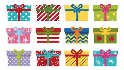 Assorted Decorative Gift Boxes Collection image stock