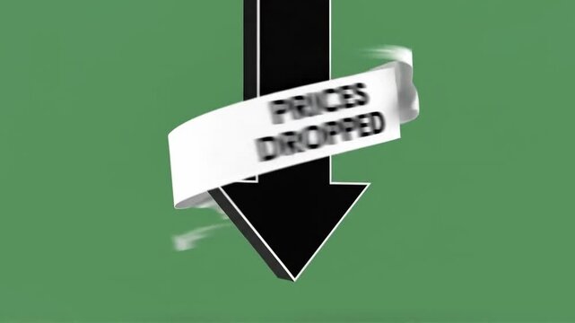 Prices Dropped: Arrow Symbol with Ribbon