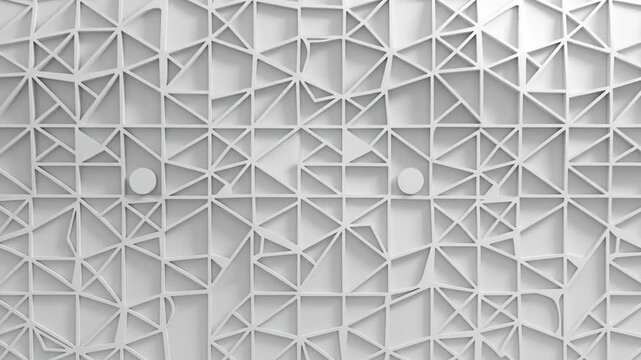 Dynamic geometric pattern animation with clean, modern rhythm and modular design