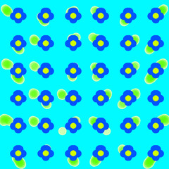 seamless pattern with flowers