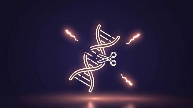 Clean Crispr Gene Editing Animation for Modern Biotech and Medical Innovation