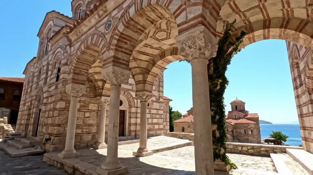 Exploring Byzantine Architecture, Nessebar Bulgaria