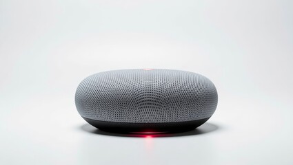Smart speaker with red status light