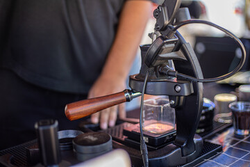 Sustainable Coffee in the Local Market: Human and Nature Power Transparent Coffee Cups Reflect Responsible Consumption Culture Green Baristas: One Drink Reduces Your Carbon Footprint