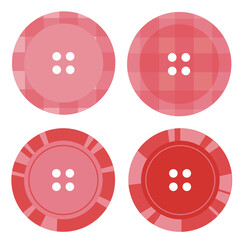 four red pink button graphic resource 