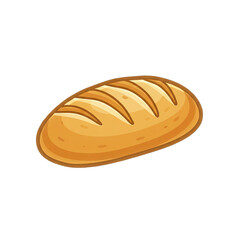 Golden Brown Loaf Of Bread With Score Marks On Top Against A Transparent Background