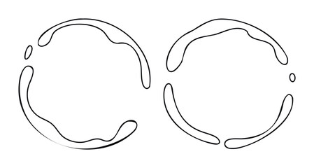 Abstract liquid splashes forming abstract shapes and liquid forms useful for fluid dynamics themes and fluid splash concepts