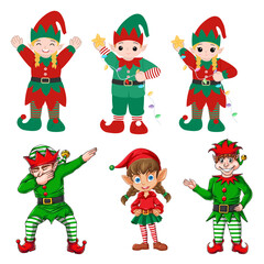 Variety of Cute Christmas Elves