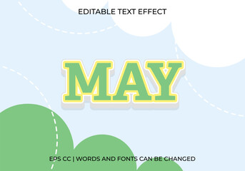 Editable May Text Effect