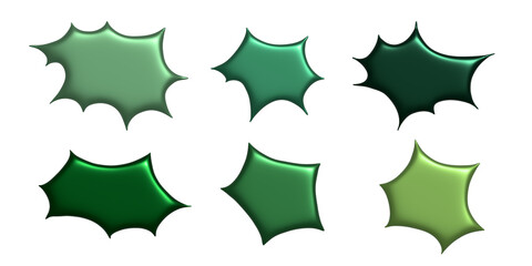 3d speech bubble Blank empty message box Textbox frame for banners, price tags, stickers, design