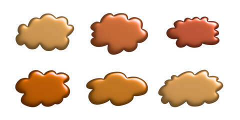 3d speech bubble Blank empty message box Textbox frame for banners, price tags, stickers, design