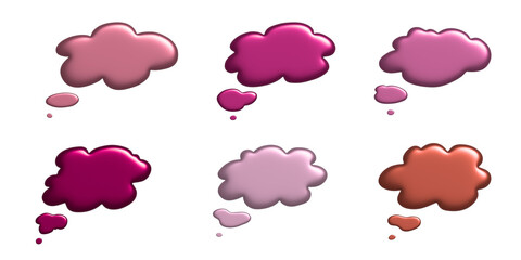 3d speech bubble Blank empty message box Textbox frame for banners, price tags, stickers, design