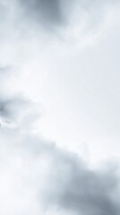 Fototapeta premium A soft, ethereal background featuring light gray and white hues, resembling misty clouds or fog, creating a tranquil atmosphere.