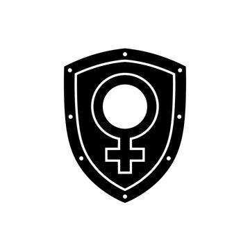 International Day of Zero Tolerance for FGM Feminine symbol shield icon vector illustration