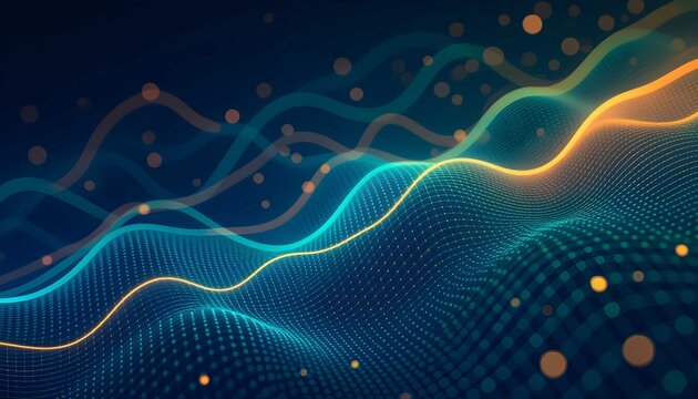 Digital stock market graph shows bullish financial growth trend analysis investment dat