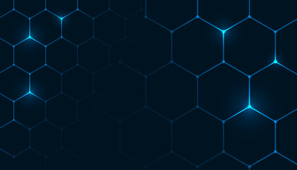 hexagonal pattern background in medical style