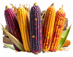  Artistic Dry Corn Trio with Minimal Modern Decorative Elements