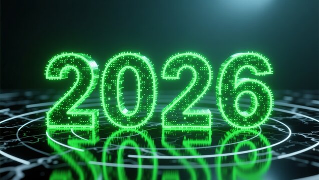 2026 digital year display