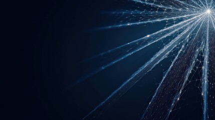 Fototapeta premium Radiant cosmic explosion of bright lights radiating from a central point. Capture the mesmerizing brilliance of a cosmic display. ..Created with Generative AI, not depicting real subjects.