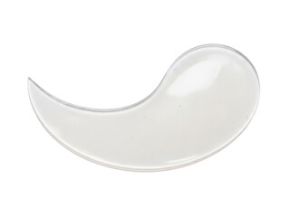 Hydrogel eye patch curved smooth isolated bright white background