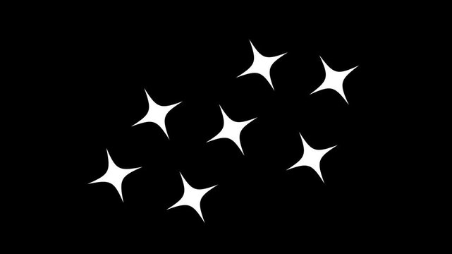 dazzling glowing stars, magical twinkling stars, 4k glitter animation,glowing shinning stars, twinkle stars at sky,energy explosion video,twinkling stars 4k animation on black screen background.